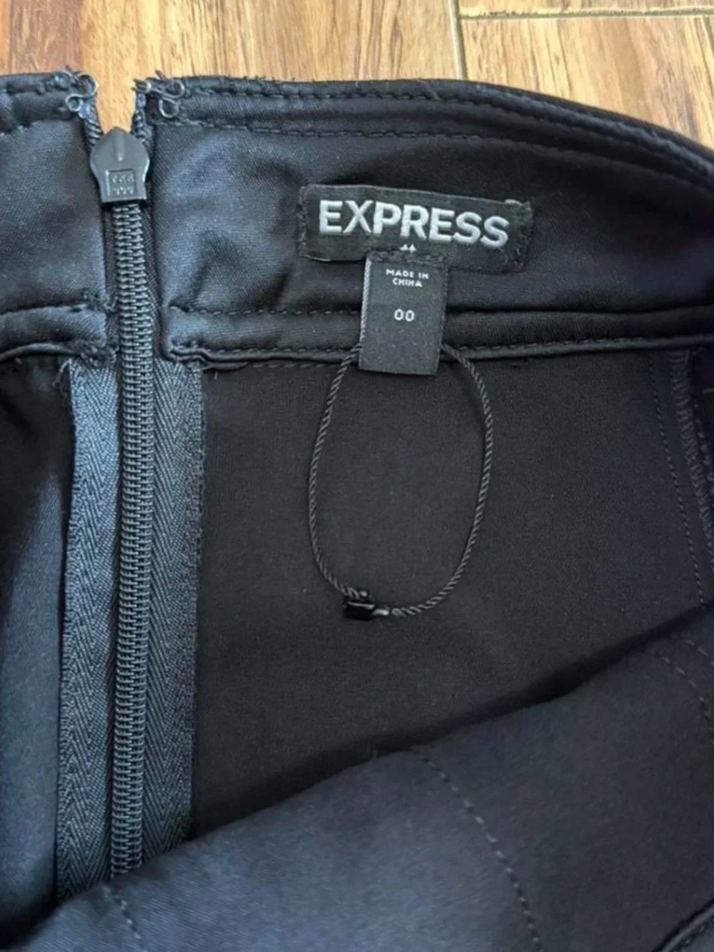 Express Black Lace-Up Pocket Mini Skirt